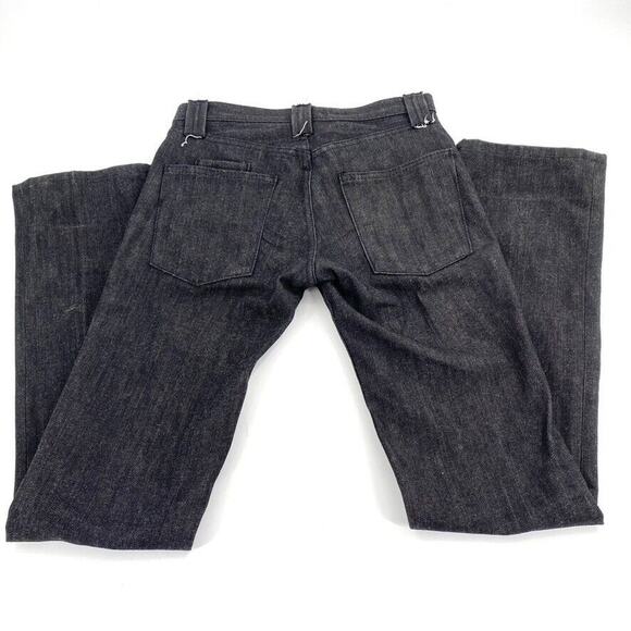 The James by Crate Womens Button Fly Straight Leg Black Jeans Sz 28 100% Cotton - Picture 2 of 12
